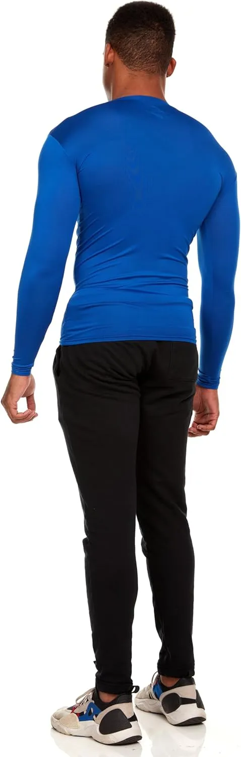 Russell Athletic Men's Long-Sleeve Compression Top Lightweight Compression Shirts for Men Running Athletic Workout