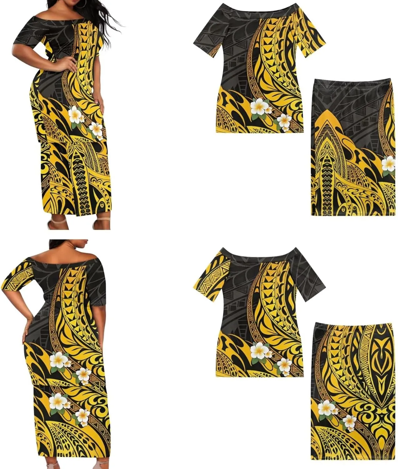 Samoa Couple Outfit Puletasi Samoa Dress Polynesian Shirts for Men Puletasi Samoan Traditional Dress Hawaiian