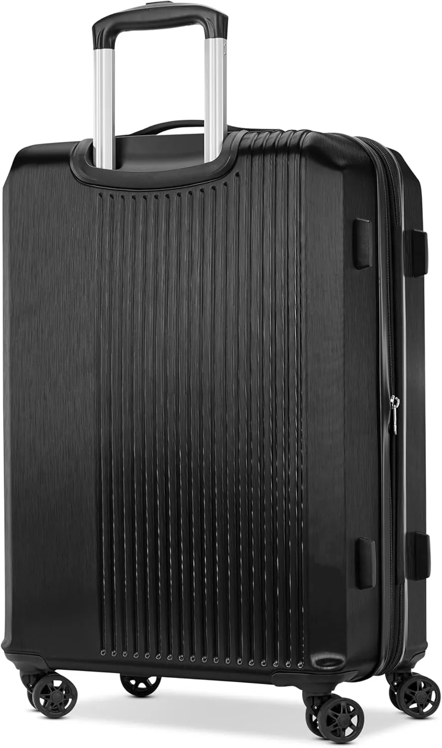 Samsonite Alliance SE Hardside Luggage with Spinner Wheels, Lightweight, LARGE SPINNER, BASS BLACK