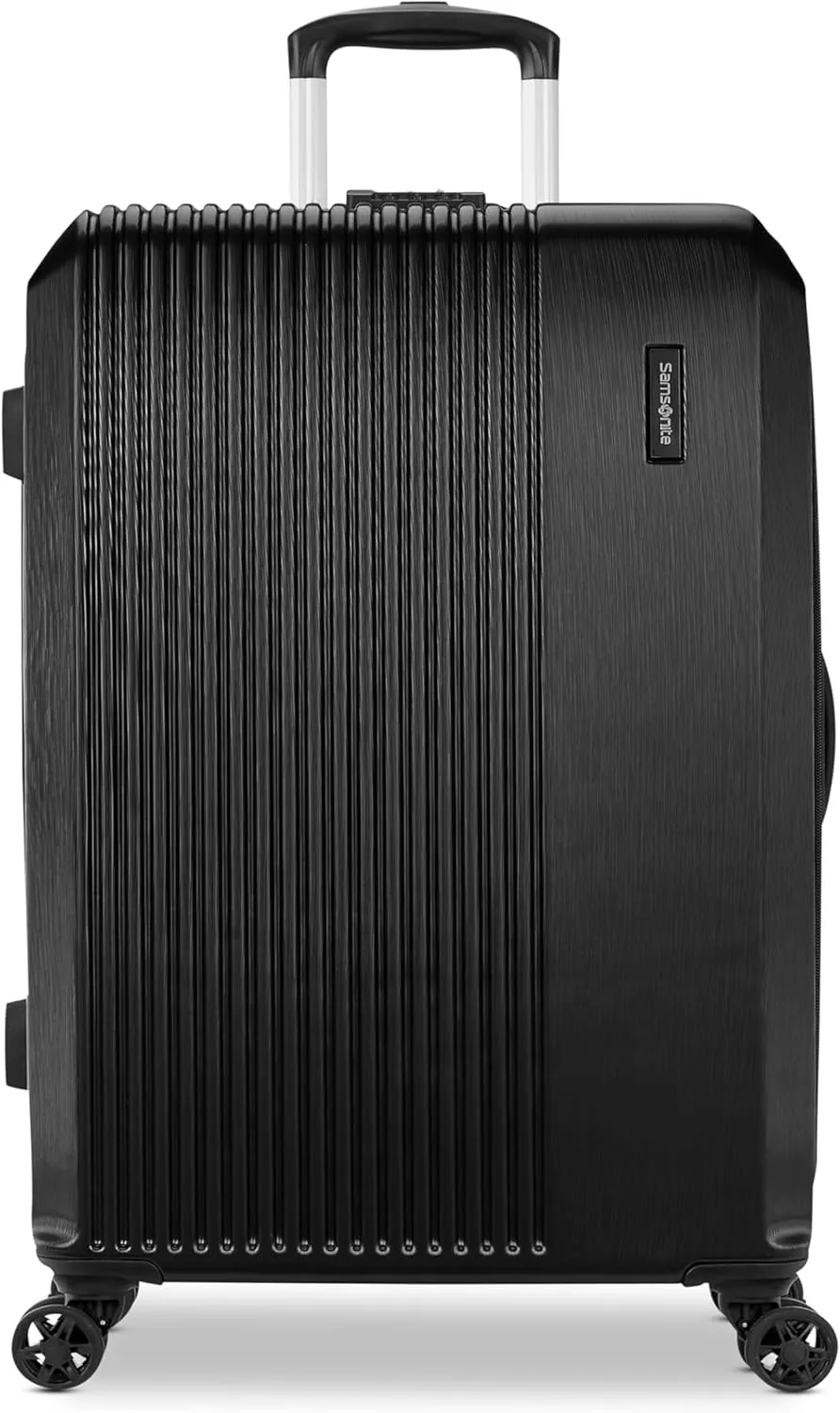 Samsonite Alliance SE Hardside Luggage with Spinner Wheels, Lightweight, LARGE SPINNER, BASS BLACK