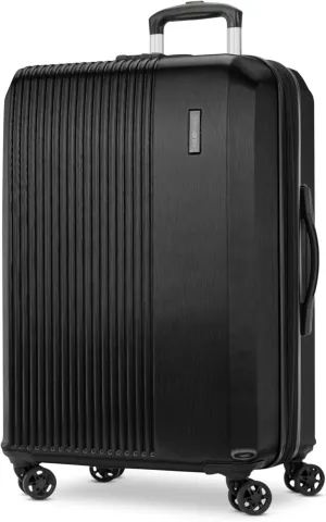 Samsonite Alliance SE Hardside Luggage with Spinner Wheels, Lightweight, LARGE SPINNER, BASS BLACK