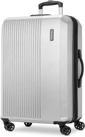 Samsonite Alliance SE Hardside Luggage with Spinner Wheels, Lightweight, LARGE SPINNER, SILVER