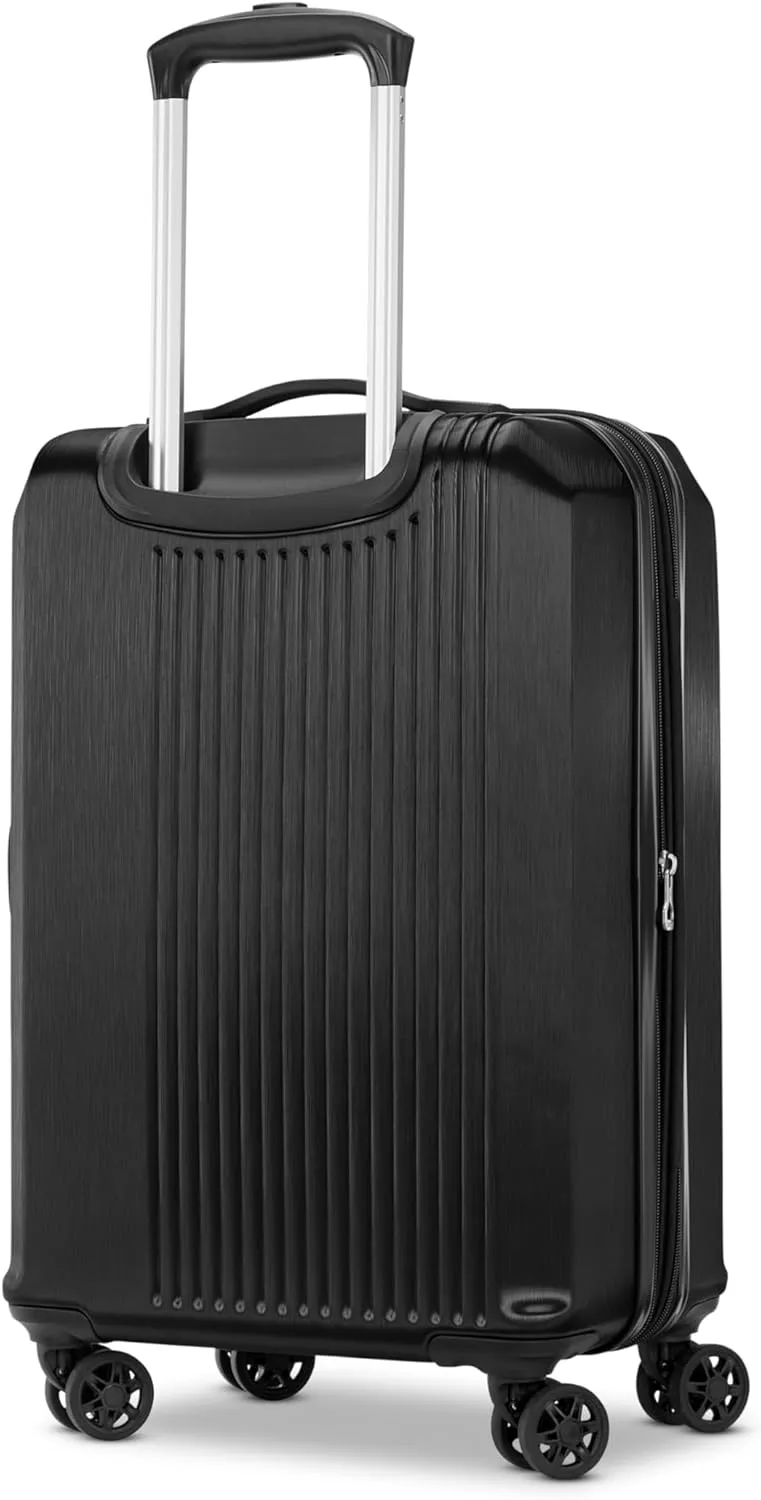Samsonite Alliance SE Hardside Luggage with Spinner Wheels, Lightweight, MEDIUM SPINNER, BASS BLACK