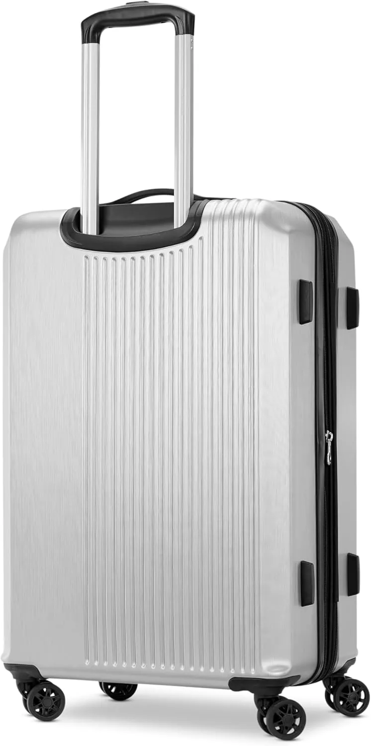 Samsonite Alliance SE Hardside Luggage with Spinner Wheels, Lightweight, MEDIUM SPINNER, SILVER