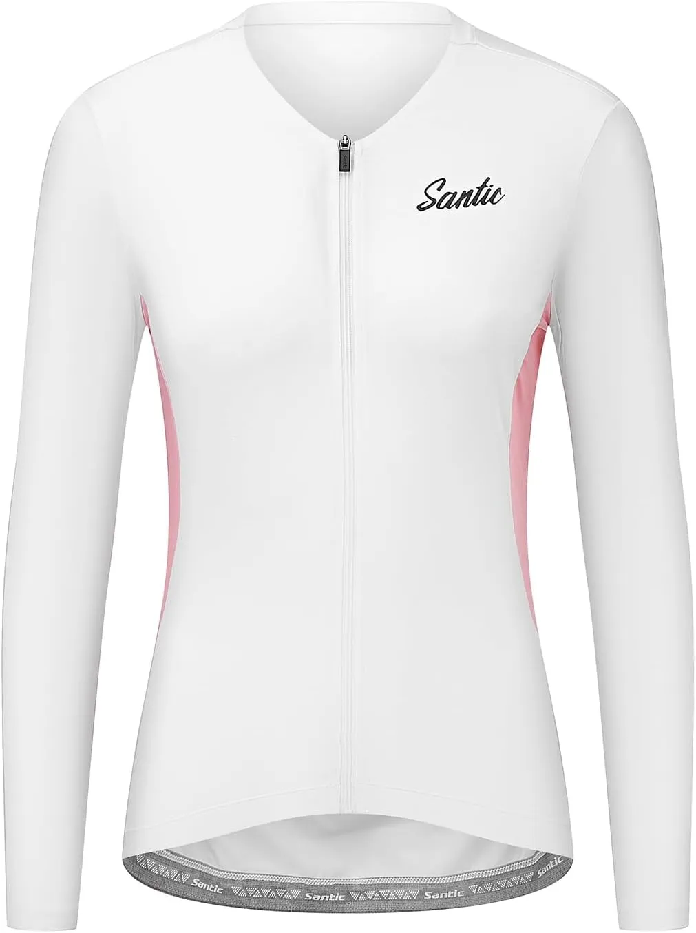 Santic Cycling Jersey Women's Long Sleeve Tops Bike Shirts Bicycle Jacket with Pockets
