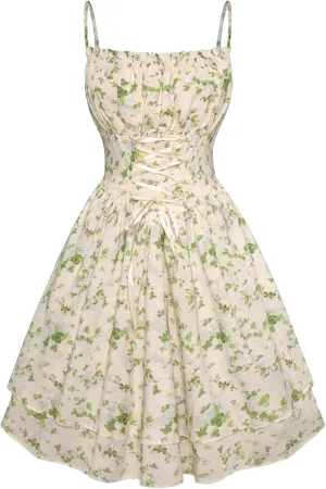 Scarlet Darkness Summer Sundress for Women Floral Sleeveless Spaghetti Strap Dress