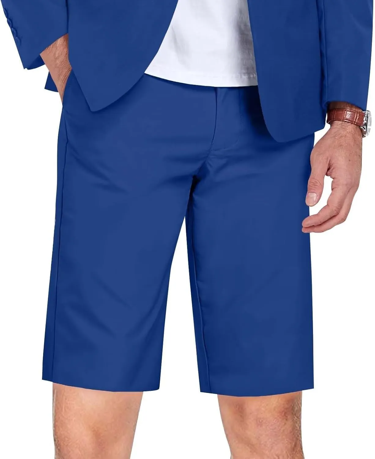 Shorts Suits for Men 2 Piece Slim Fit Two Buttons Tuxedo for Men Prom Party Summer Beach Wedding