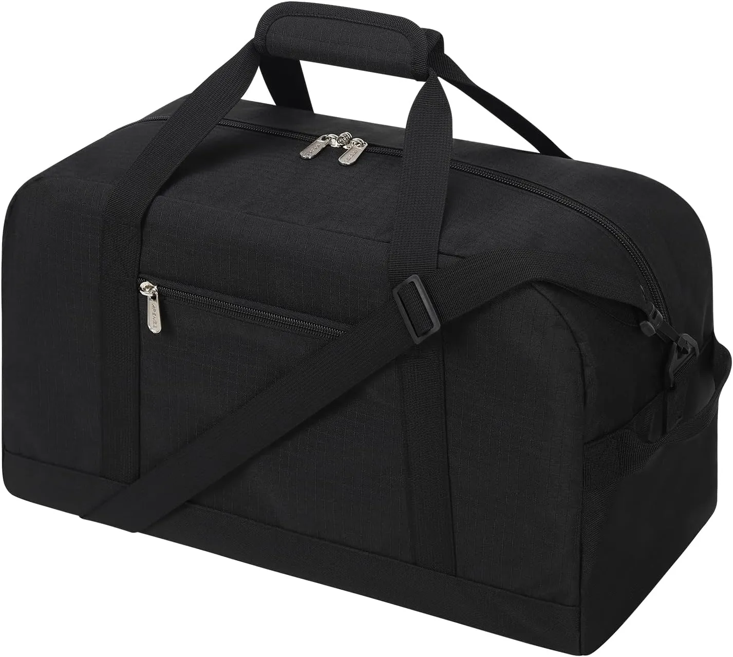 Small Gym Bag 18 inch Carry On Duffel Bag for Weekender Travel - Black