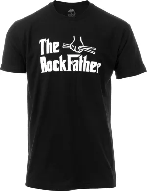 The Rockfather | Funny Drummer Humor Drumming Joke Rock and Roll Drum T-Shirt for Men Women
