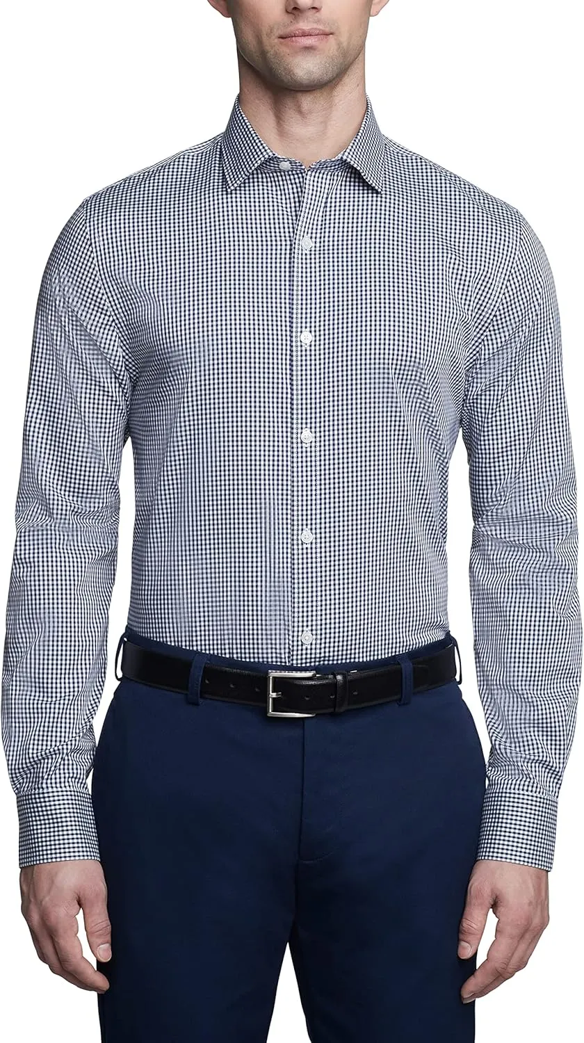 Tommy Hilfiger Men's Dress Shirt Slim Fit Stretch Twill