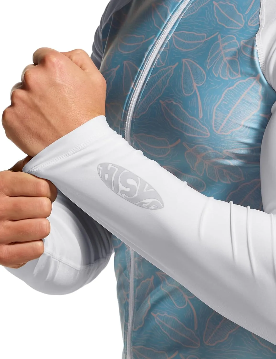 TSLA Men's Long Sleeve Zip Rash Guard, UPF50  UV/Sun Protection Quick Dry Swim Shirts