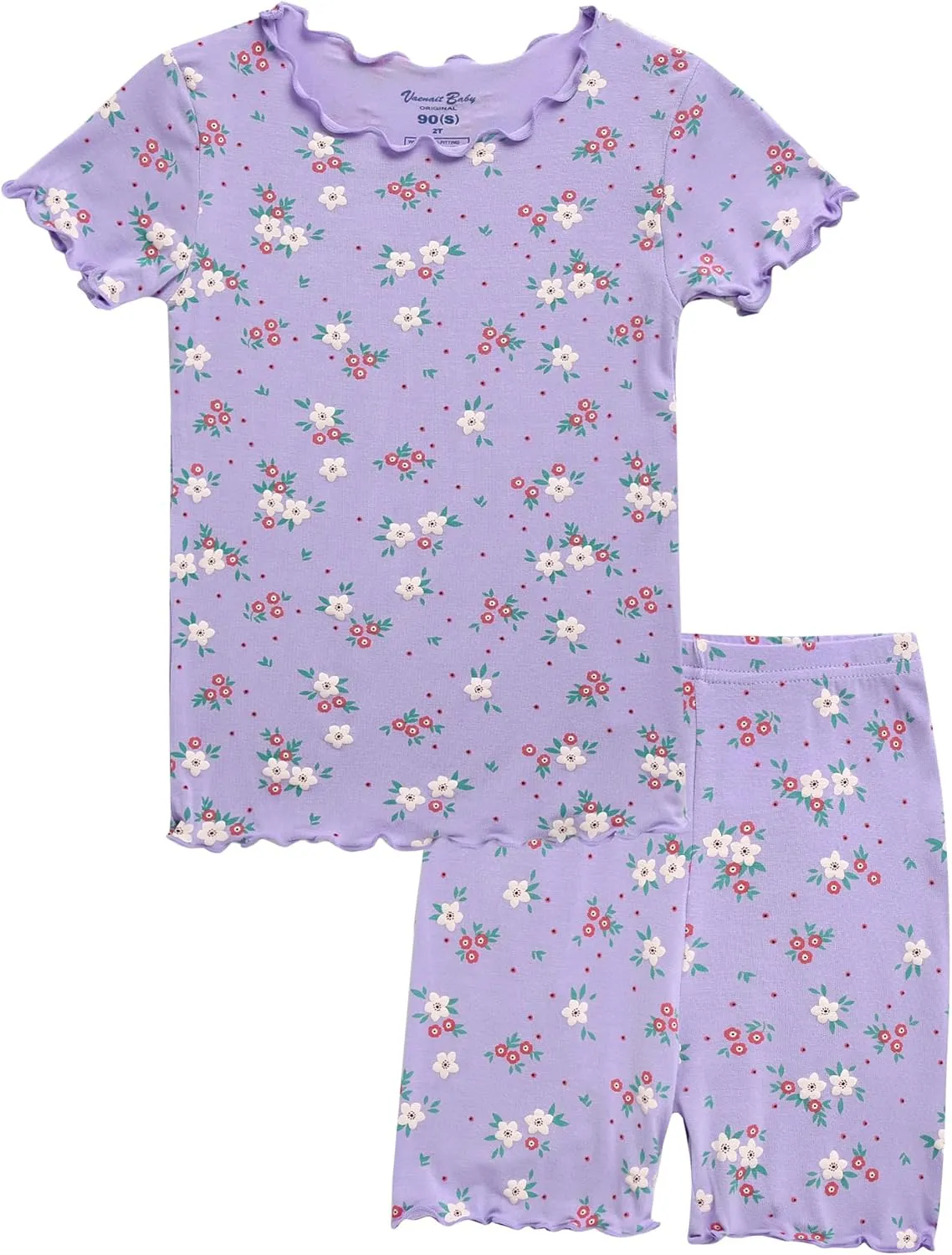 Vaenait Toddler Girls Boys Kids Girls Boys Animal Flower Patern Sleepwear Pajamas Summer Viscose Pjs