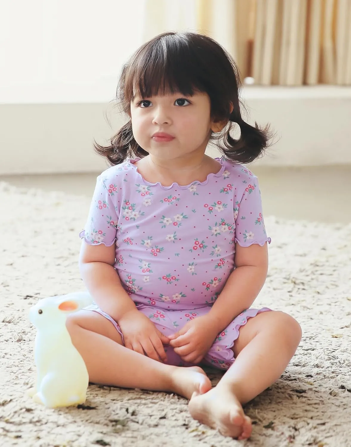 Vaenait Toddler Girls Boys Kids Girls Boys Animal Flower Patern Sleepwear Pajamas Summer Viscose Pjs