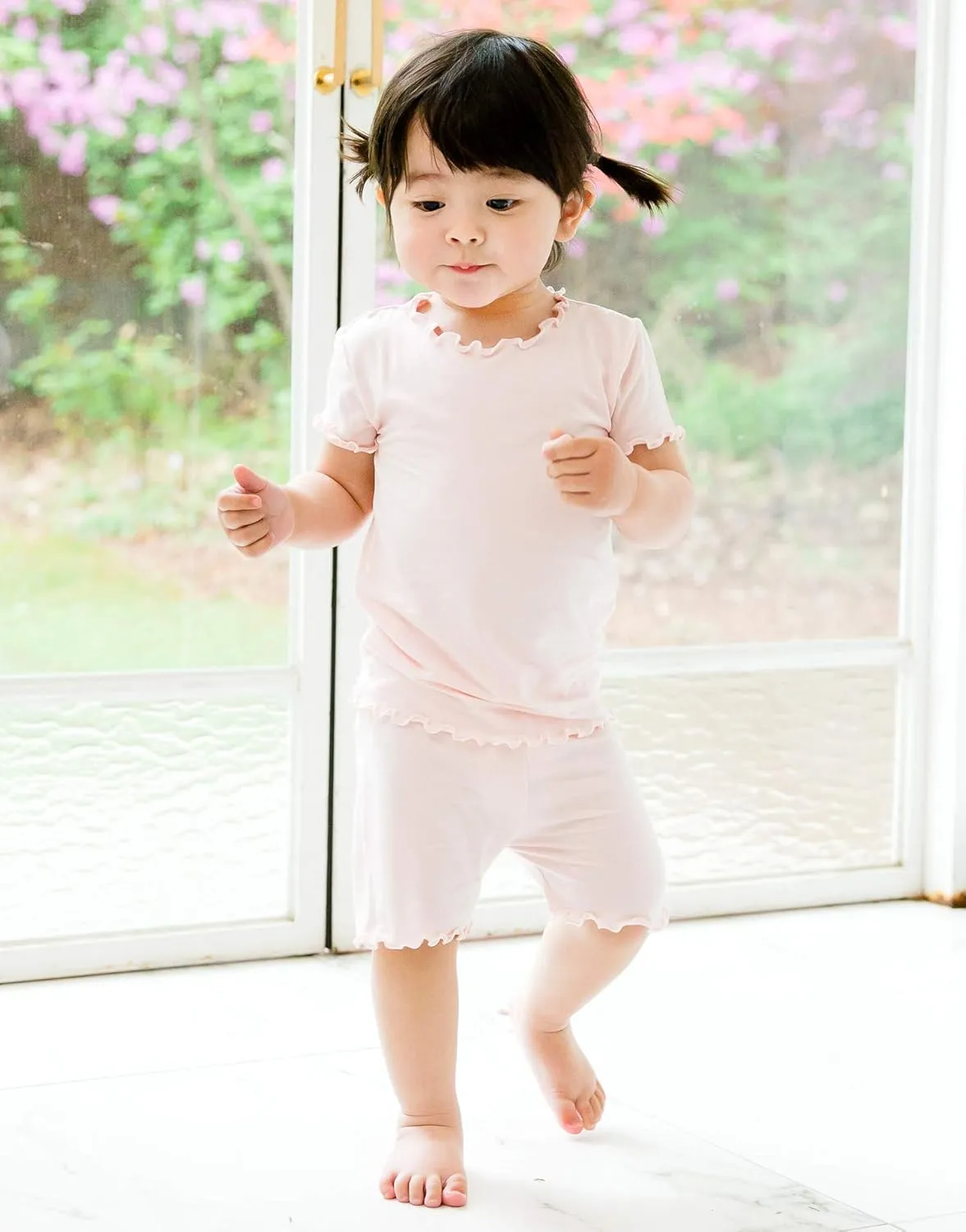 Vaenait Toddler Girls Boys Kids Girls Boys Animal Flower Patern Sleepwear Pajamas Summer Viscose Pjs