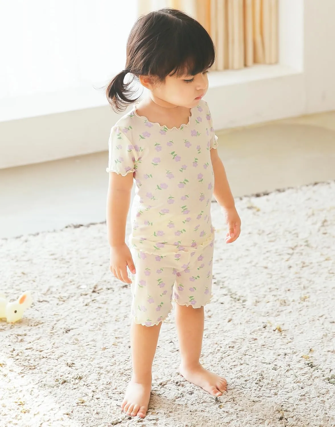 Vaenait Toddler Girls Boys Kids Girls Boys Animal Flower Patern Sleepwear Pajamas Summer Viscose Pjs