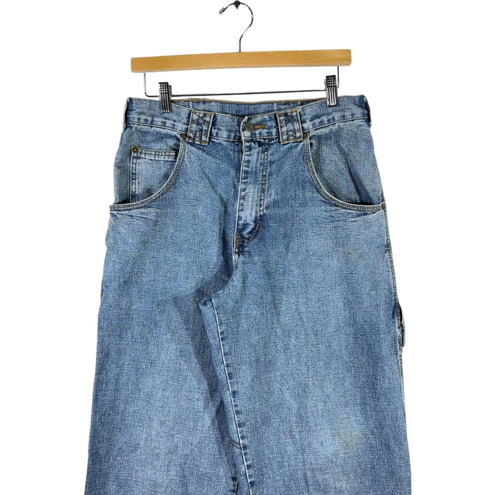 Vintage Goland Productions Embroidered Carpenter Denim XS