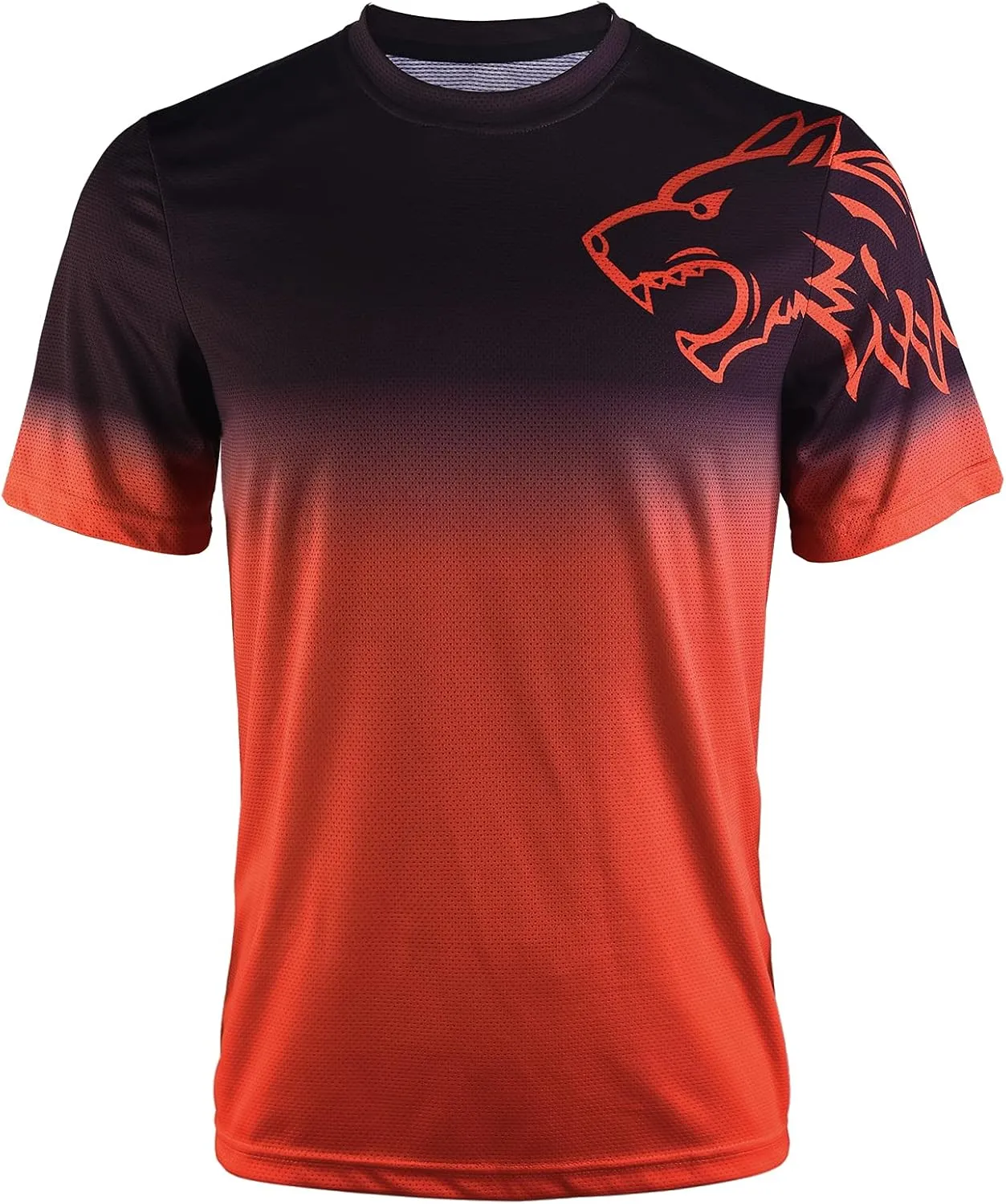 Wisdom Leaves Mens Mountain Bike Jersey Short Sleeve MTB Shirts Moisture-Wicking and Quick-Dry