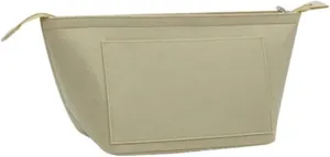 Women Make Up Organizer Felt Insert Bag With Multiple Pockets Travel Handbag Large Liner Cosmetic Bags(Beige,L)