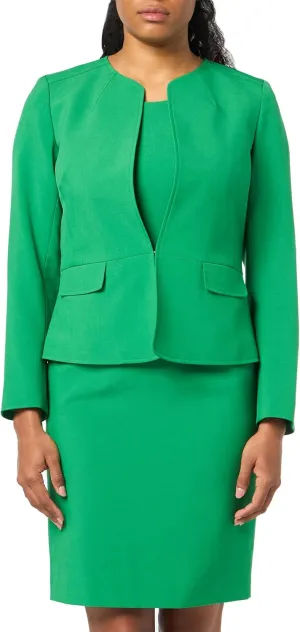 Women's Cardigan-Style Blazer & Sheath Dress