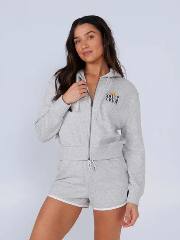 Women's Cruisin Crop Zip Up Hoodie