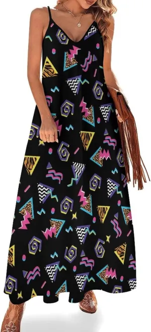 Womens Maxi Dress, Women Dress, Womens Sundress Casual Spaghetti Strap V Neck Sleeveless Dress