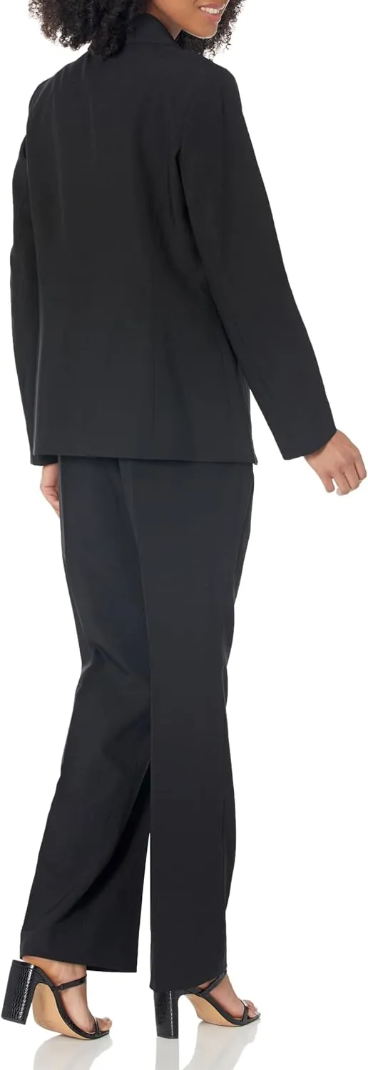 Women's One Button Blazer & Pant, 2pc Set