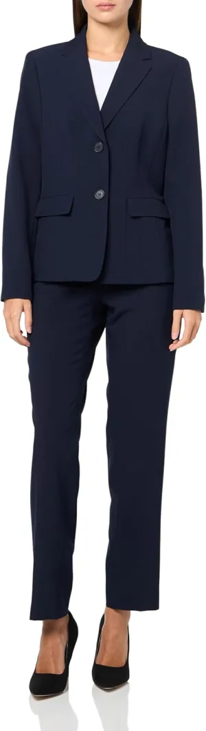 Women's Two Button Blazer & Pant, 2pc Set