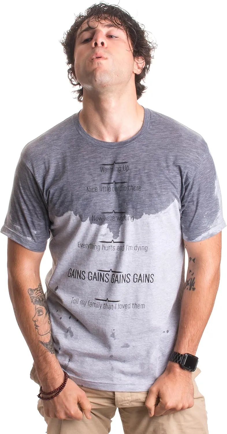 Workout Sweat Progress Marker | Funny Weight Lifting Work Out Fitness T-Shirt