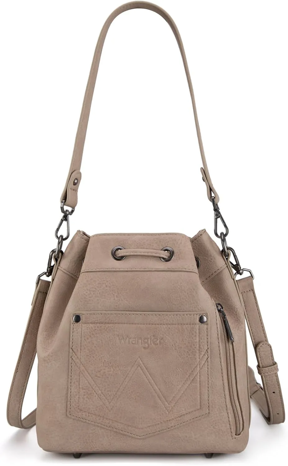 Wrangler Hobo Bags for Women Designer Bucket Purses Western Shoulder Handbags