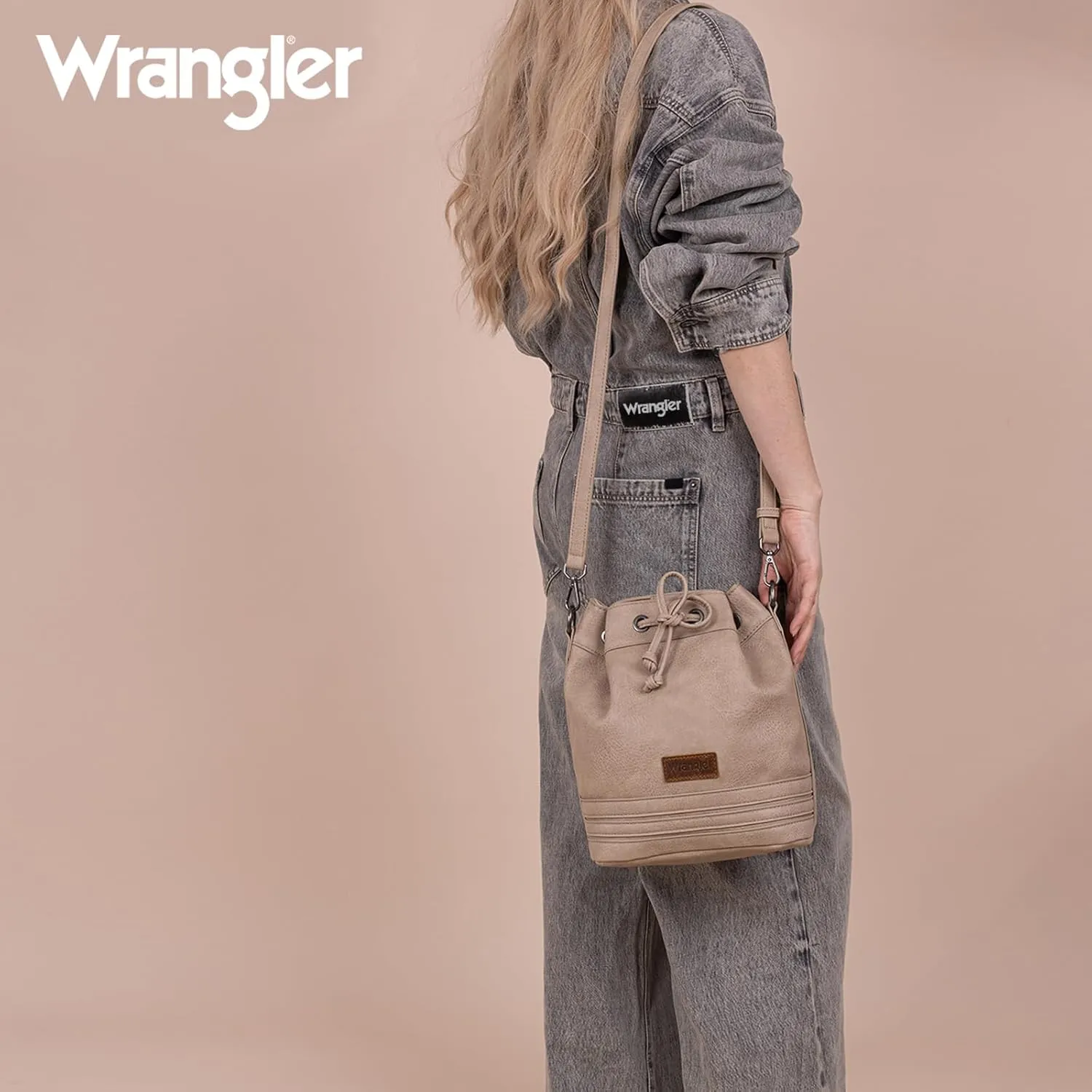 Wrangler Hobo Bags for Women Designer Bucket Purses Western Shoulder Handbags