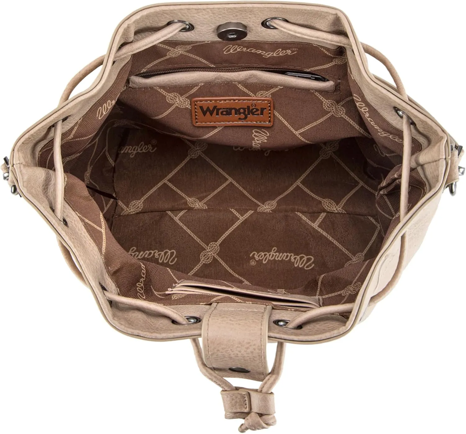 Wrangler Hobo Bags for Women Designer Bucket Purses Western Shoulder Handbags