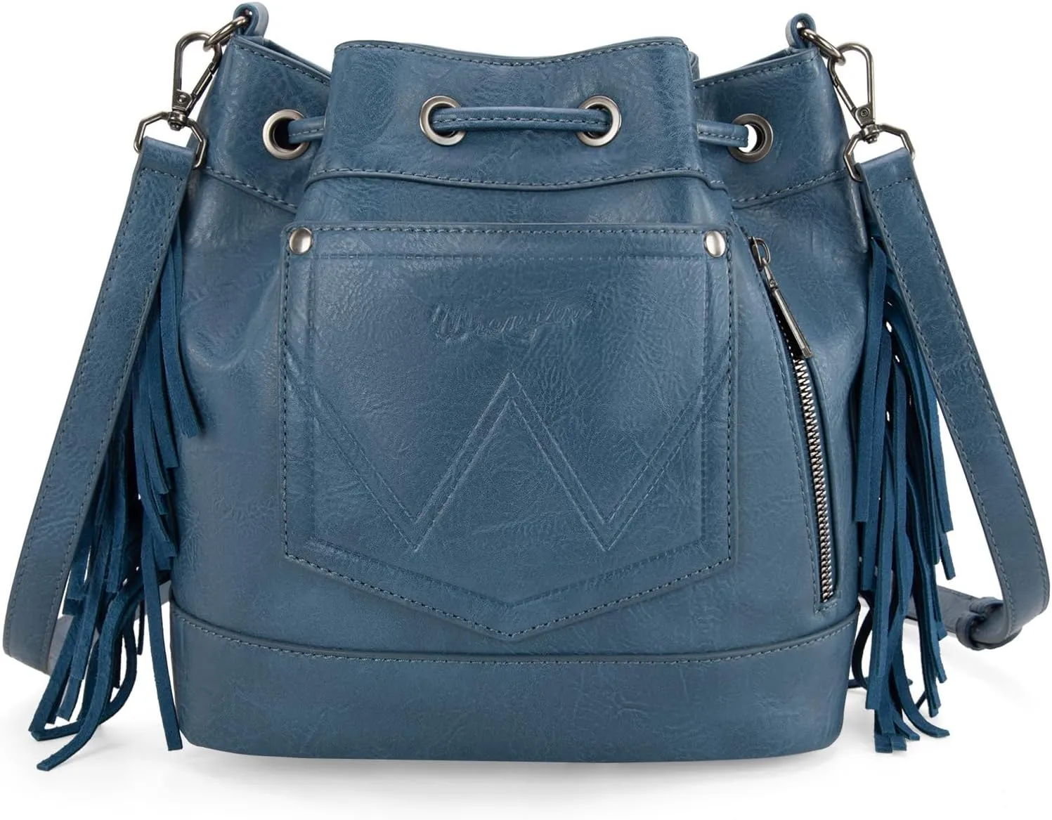 Wrangler Hobo Bags for Women Designer Bucket Purses Western Shoulder Handbags